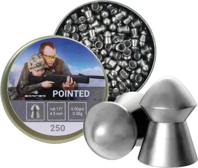 Puli pnevmaticheskie Borner Pointed 4,5mm 0,58g (250sht)
